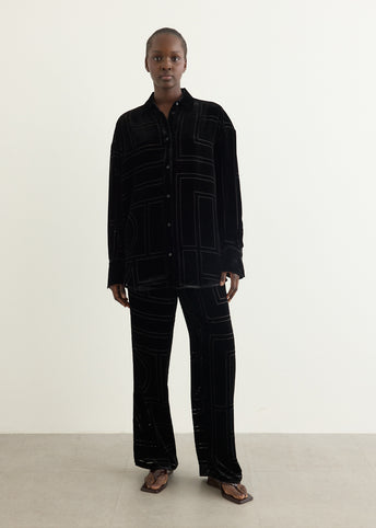 Monogram Devoré Pj Pants