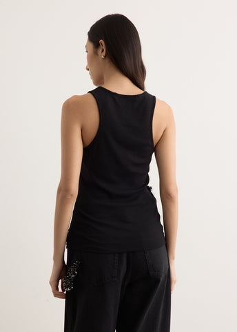 Fitted Ruffle Frill Tank Top