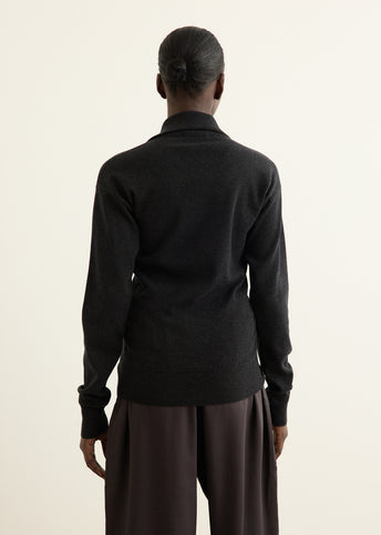 Buttoned Fitted Cardigan