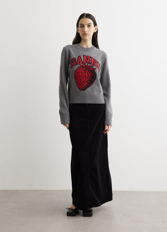 Graphic O-Neck Pullover