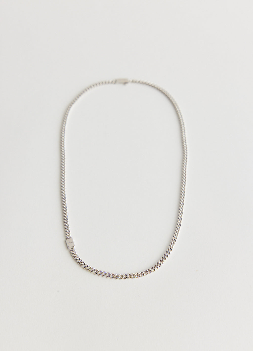 Side Pendant Curb Chain Necklace