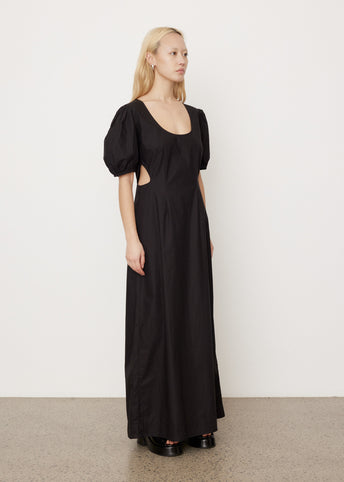 Cotton Poplin Cutout Dress