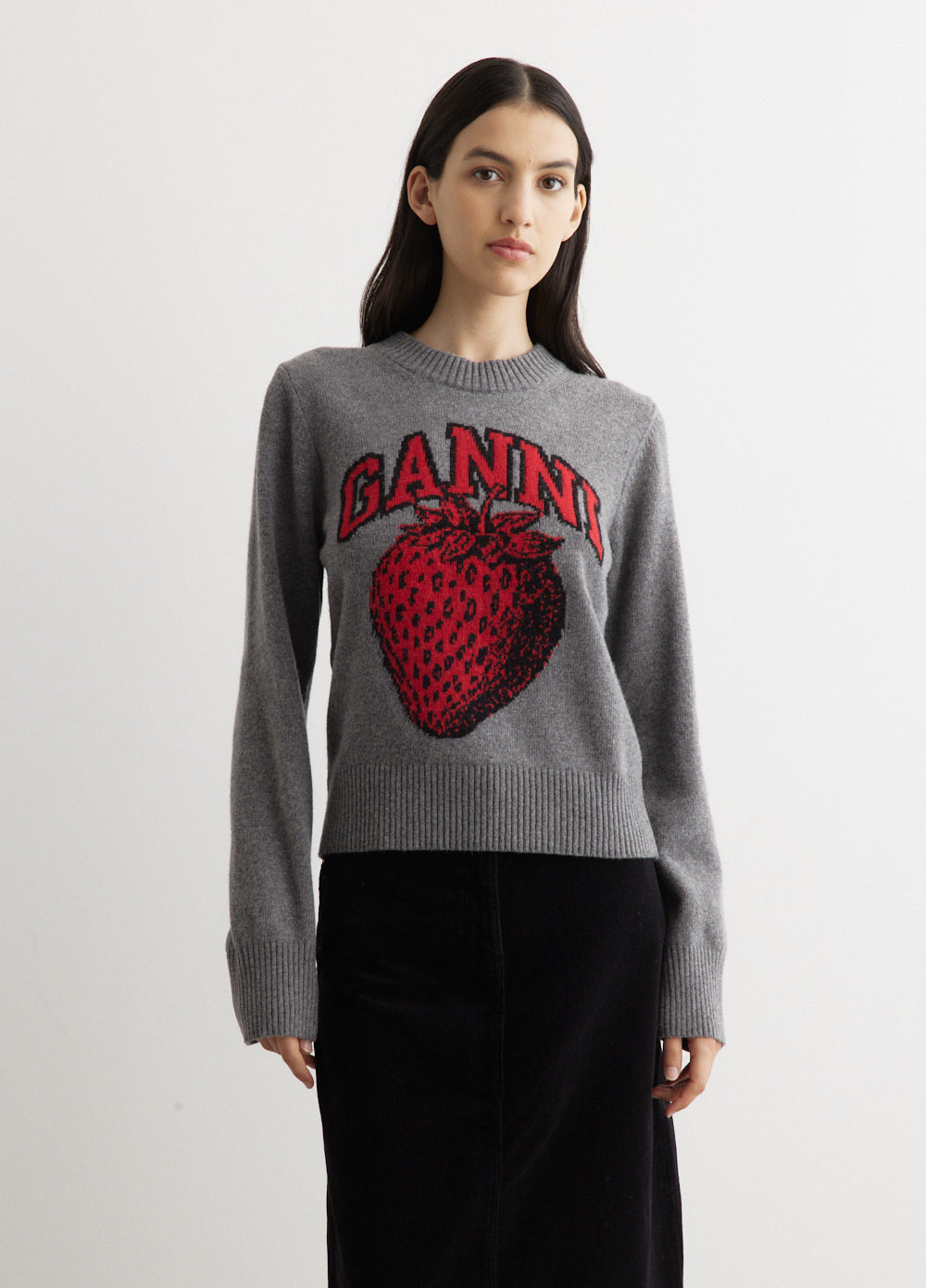 Graphic O-Neck Pullover
