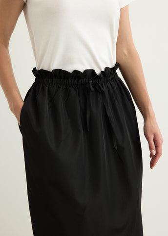 Gathered Waist Tulip Skirt