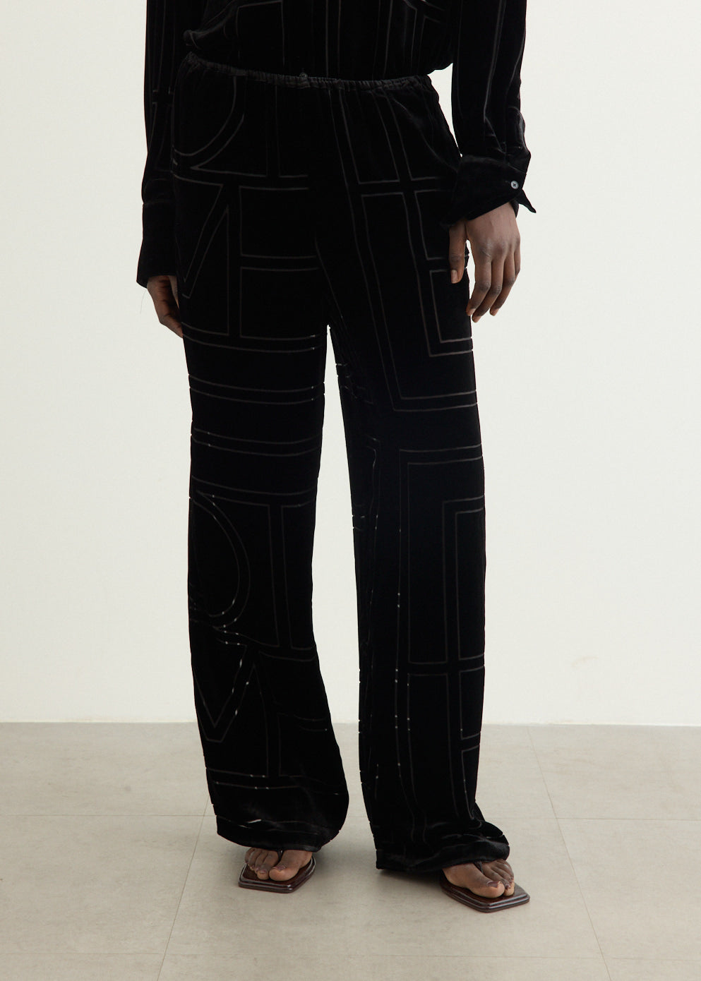 Monogram Devoré Pj Pants