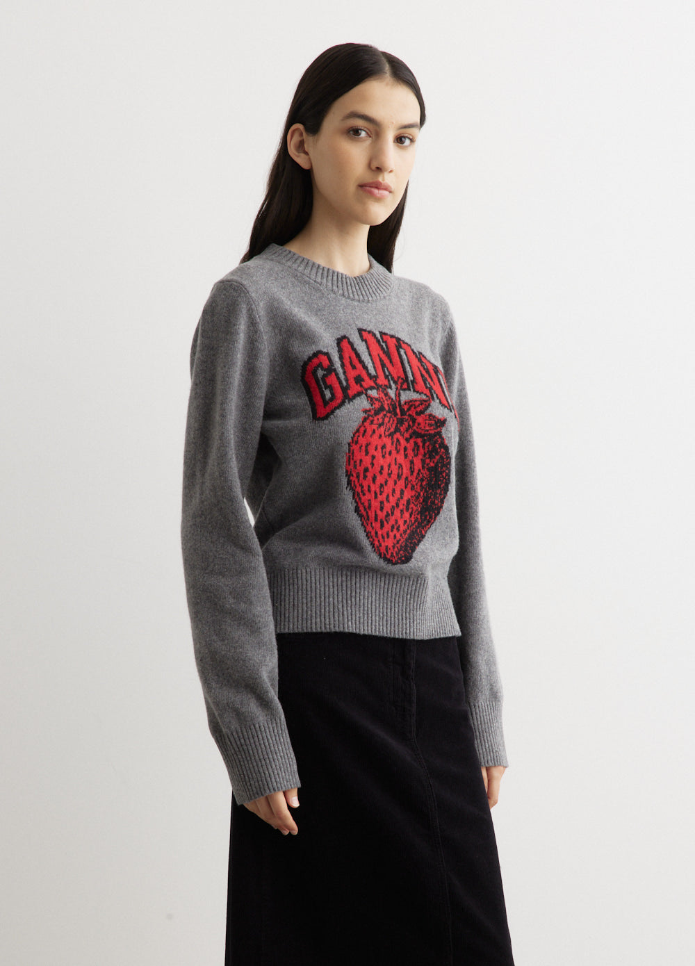 Graphic O-Neck Pullover