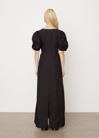 Cotton Poplin Cutout Dress