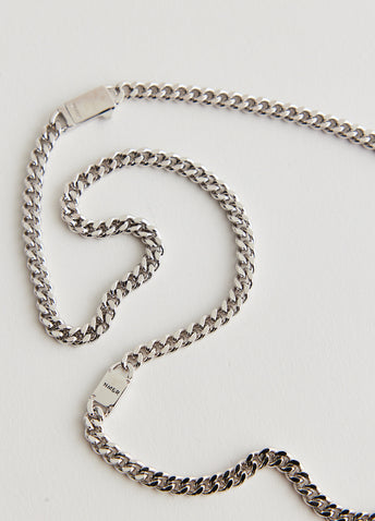 Side Pendant Curb Chain Necklace