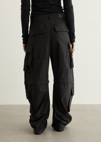 Coated Cargo Trousers