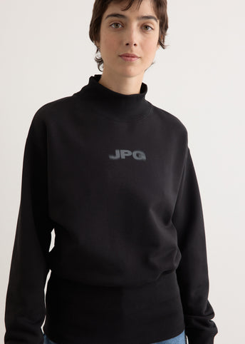 Cotton Cropped Crew Neck Sweater