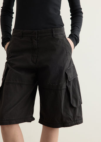 Coated Cargo Trousers