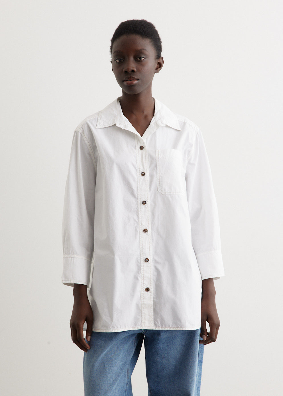 Cotton Poplin Oversized Shirt