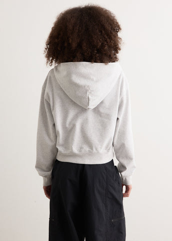 Varsity Crest Cropped Zip Hoodie