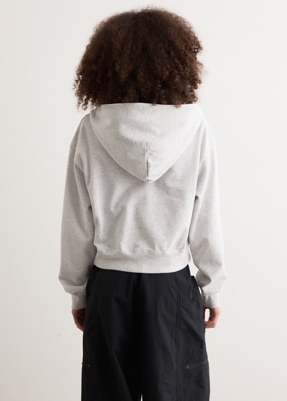 Varsity Crest Cropped Zip Hoodie