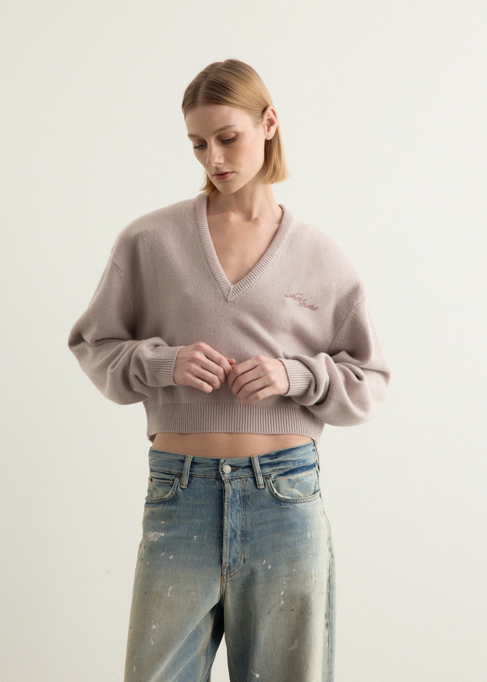 Wool V-Neck Sweater