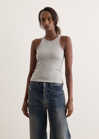 Moon Logo Ribbed Jersey Tank Top