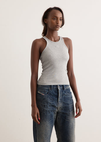 Moon Logo Ribbed Jersey Tank Top
