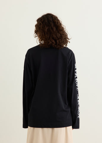 Dim Sum Logo Print Long Sleeve T-Shirt