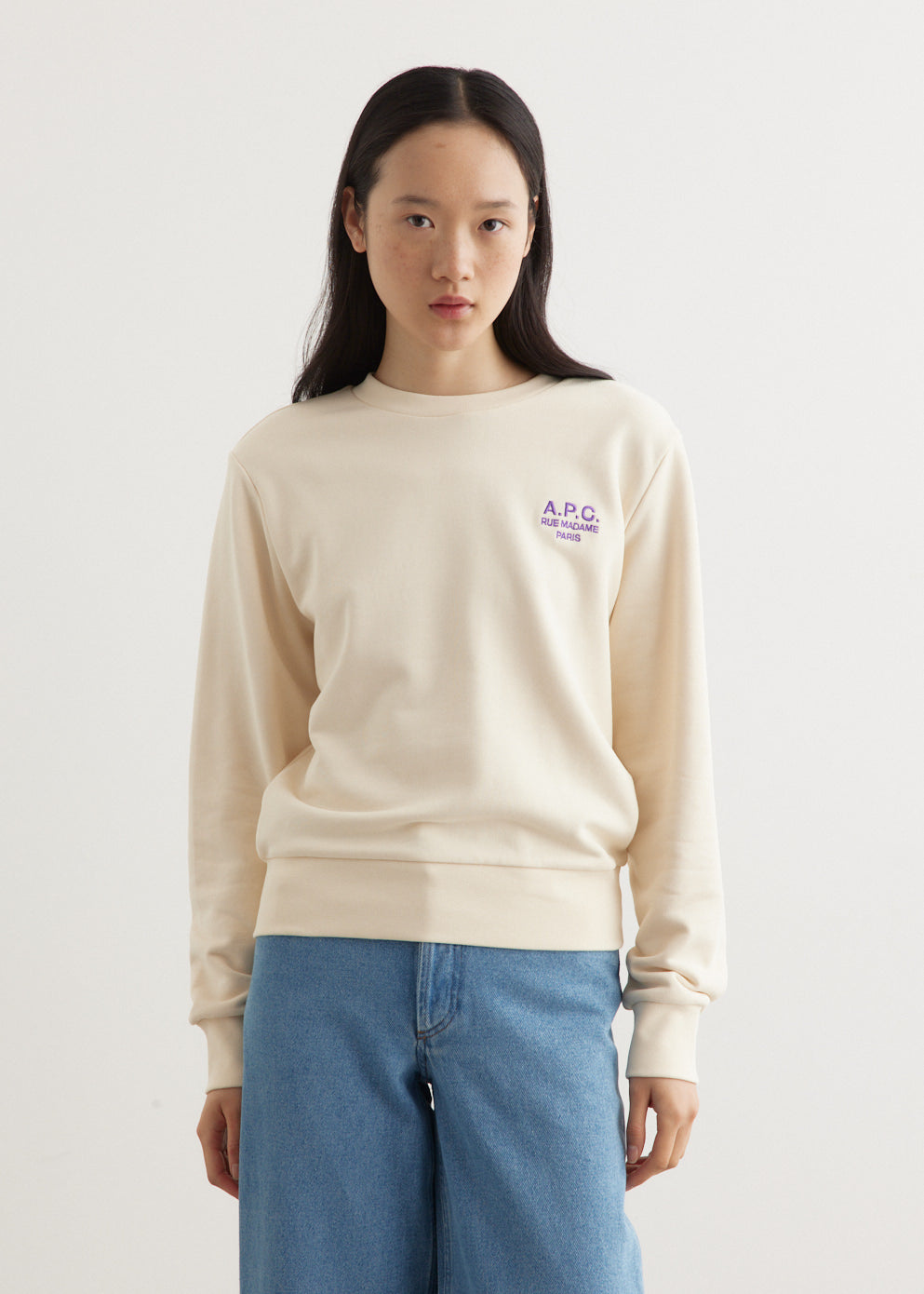 A.P.C. - Boxy Rue Madame Sweatshirt - Sweater,All Products : American Fashion Style Bags On Sale A.P.C. - Boxy Rue Madame Sweatshirt - Sweater,All Products : American Fashion Style Bags On Sale