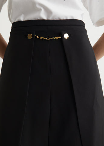 Light Twill Suiting Skirt
