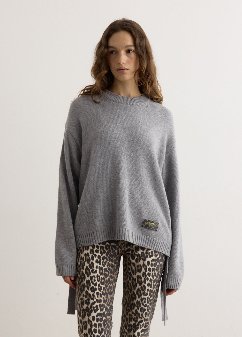 Ganni - Future Wool Mix Oversized O-Neck Jumper - Knitwear,Specials : American Fashion Style Bags On Sale Ganni - Future Wool Mix Oversized O-Neck Jumper - Knitwear,Specials : American Fashion Style Bags On Sale