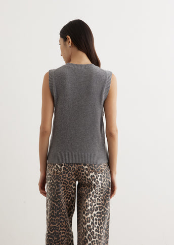 Graphic Wool Vest