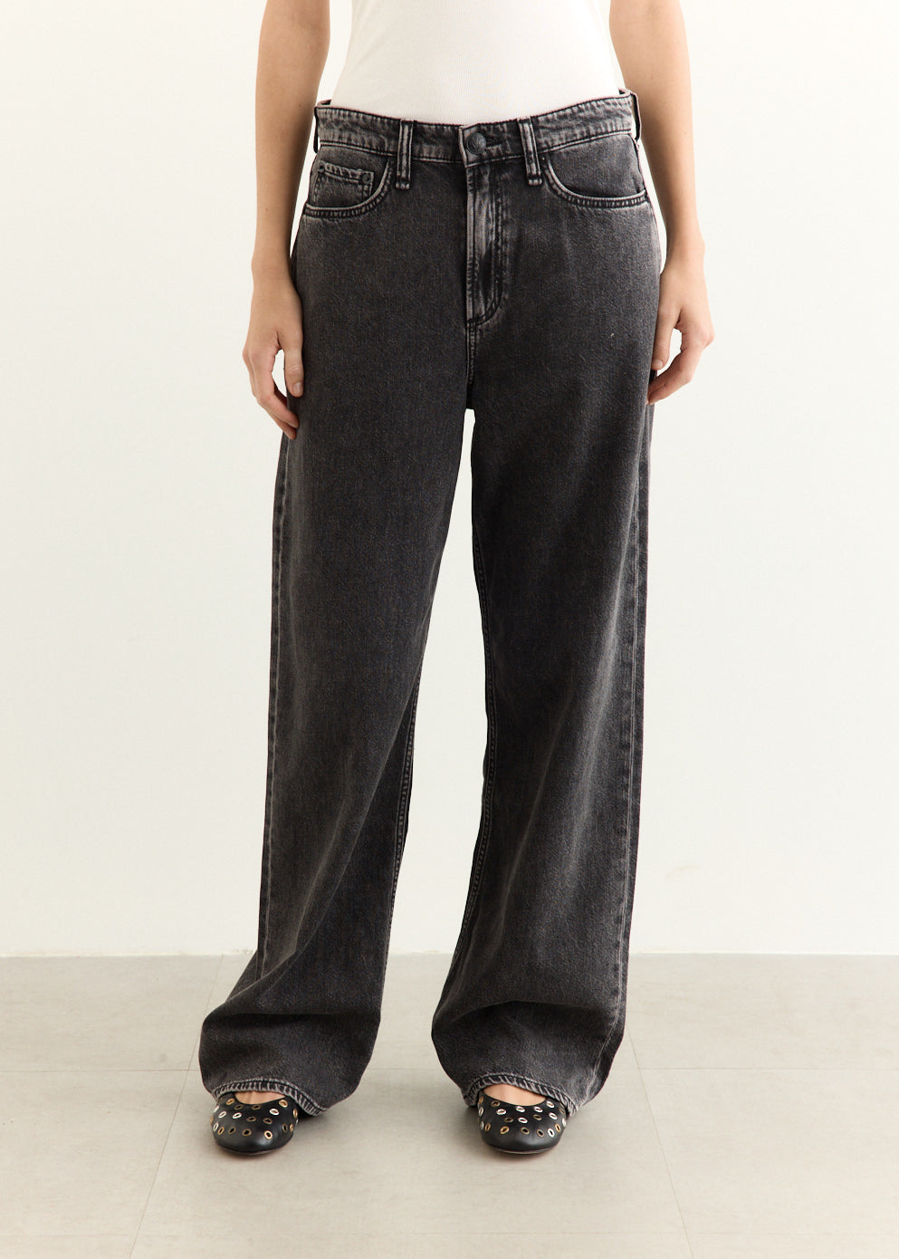Featherweight Logan Wide Leg Jeans