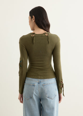 Petal Patches Long Sleeve Top