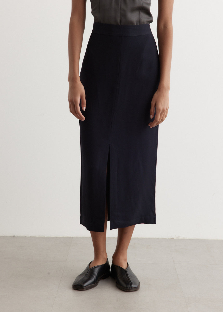 TOTEME/トーテム Front-Split Satin Midi スカート スカート