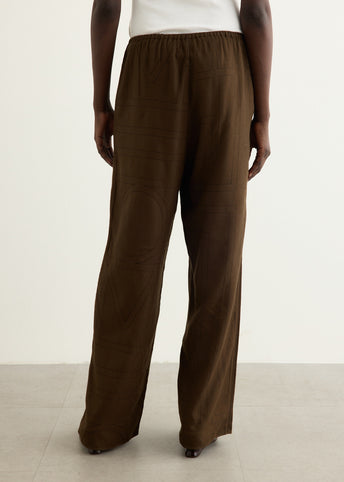 Monogram Flannel Pj Pants