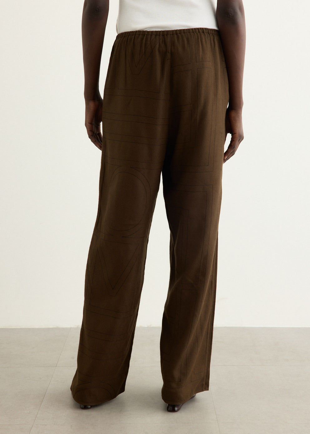 Monogram Flannel Pj Pants