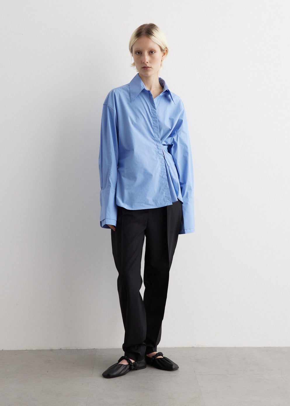 売れ筋商品|||クローズド シャツ レディース トップス ASYMMETRIC SHIRT - Blouse - dark blue Blue oversized embroided shirt for women | Bellerose