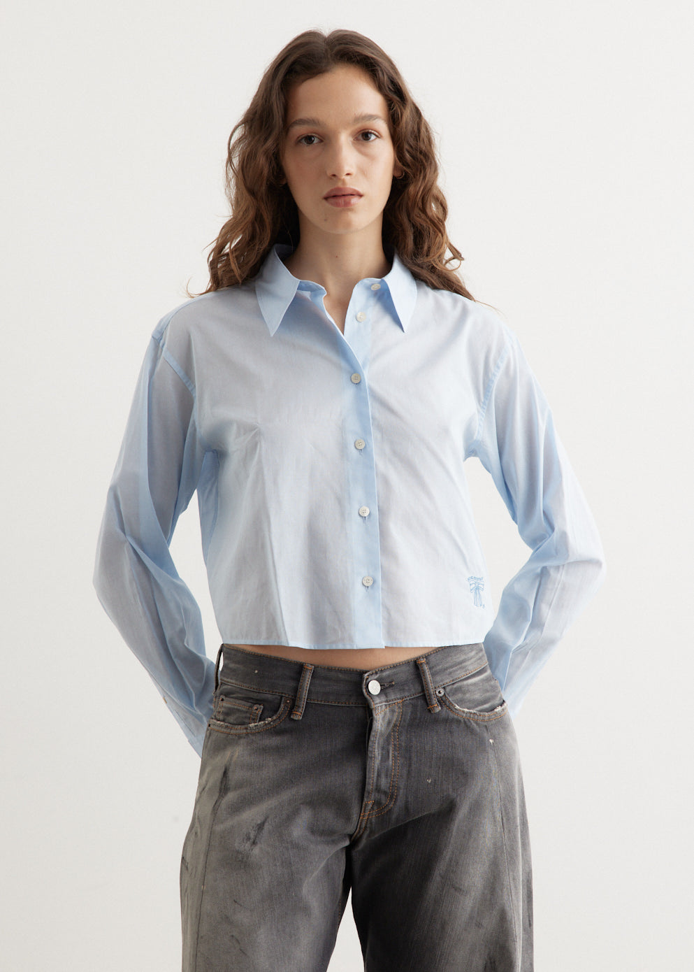 Acne Studios - Satai Cropped Shirt - Shirt,All Products : American Fashion Style Bags On Sale Acne Studios - Satai Cropped Shirt - Shirt,All Products : American Fashion Style Bags On Sale