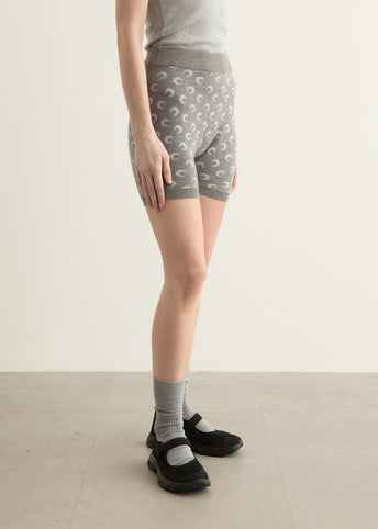 Moon Jacquard Knit Shorts