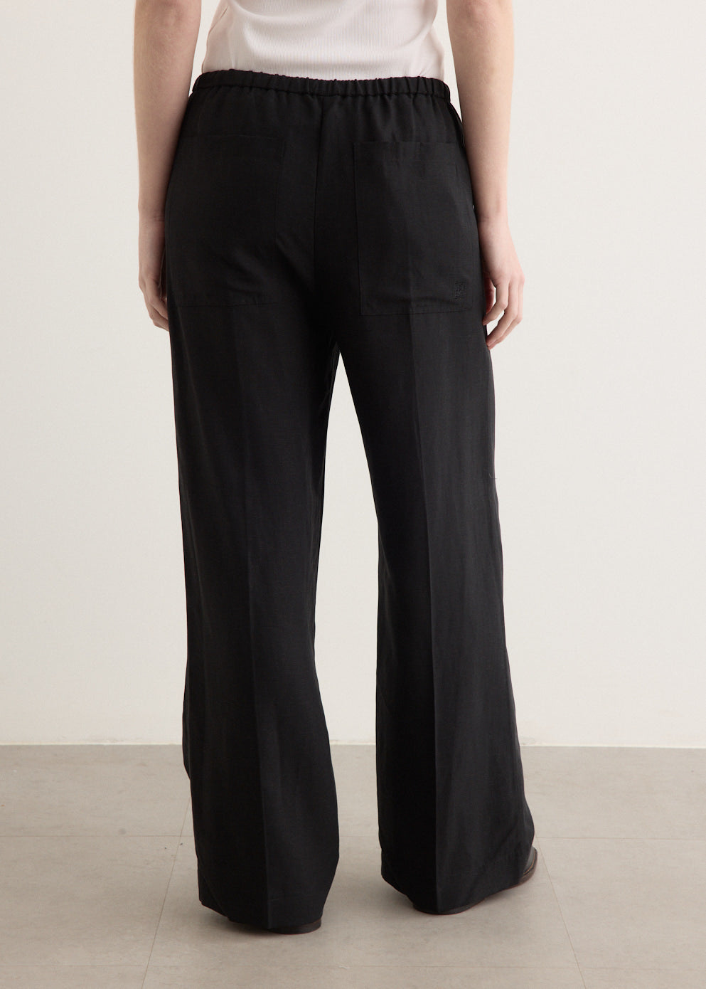 Fluid Drawstring Trousers