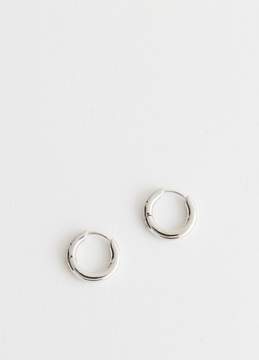 ピアス Round Hoop One Touch Earrings #7114 Round Hoop One Touch Earrings