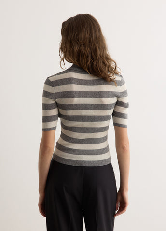 Light Sparkle Rib Polo
