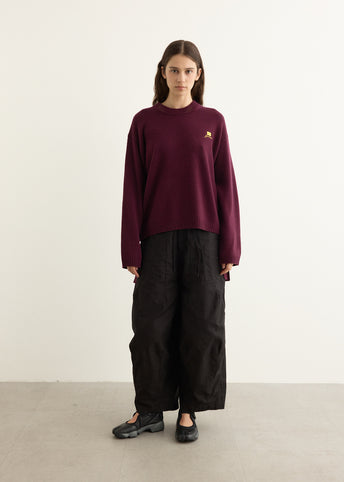 Future Wool Mix Oversized O-Neck Jumper