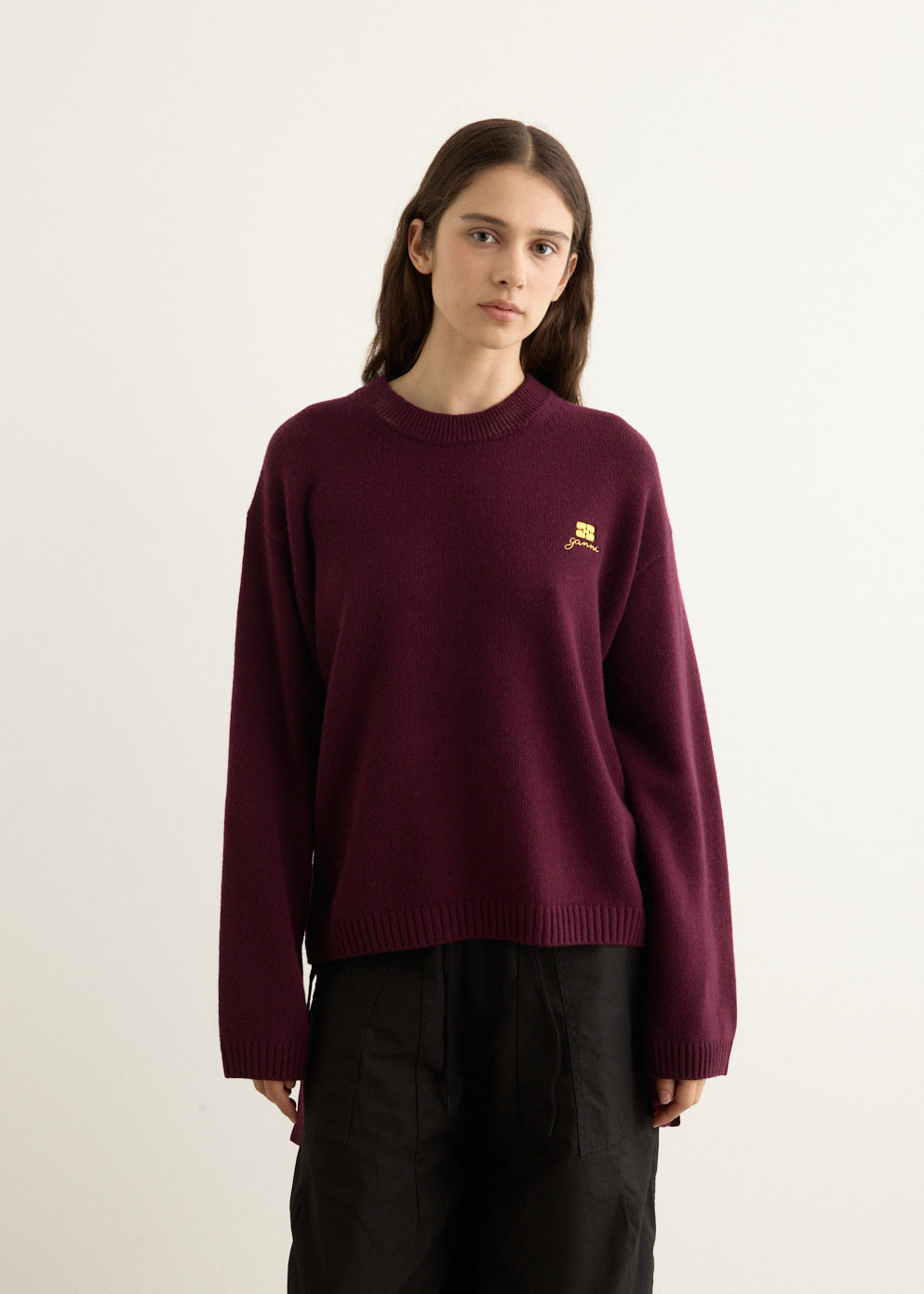 Future Wool Mix Oversized O-Neck Jumper