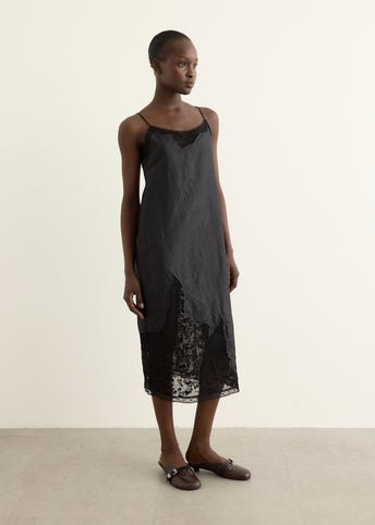 Lace Patchwork Slip Dress