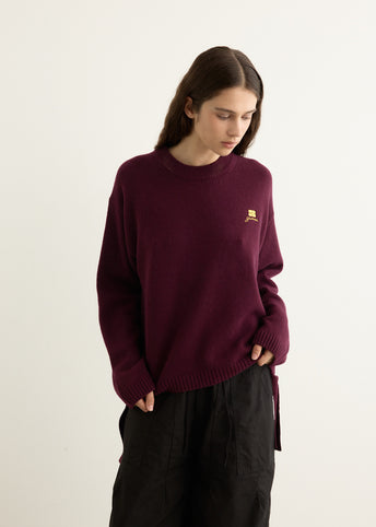 Future Wool Mix Oversized O-Neck Jumper