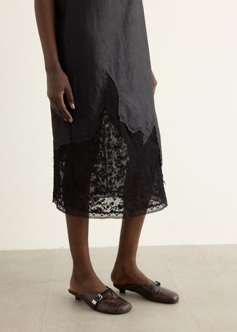 Lace Patchwork Slip Dress