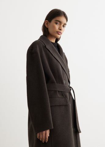 Onessa Double-Breasted Textured Coat