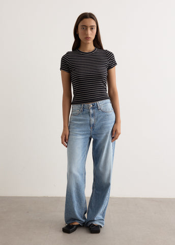 Luca Stripe Rib Baby T-Shirt