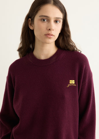 Future Wool Mix Oversized O-Neck Jumper