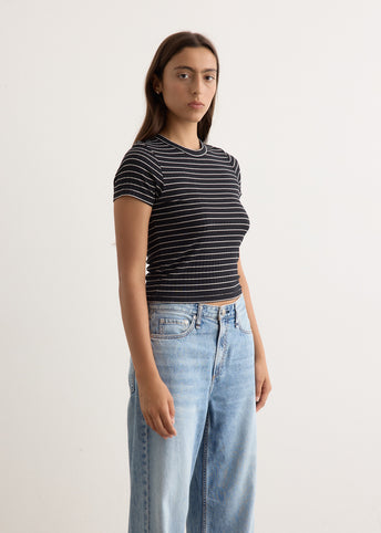 Luca Stripe Rib Baby T-Shirt