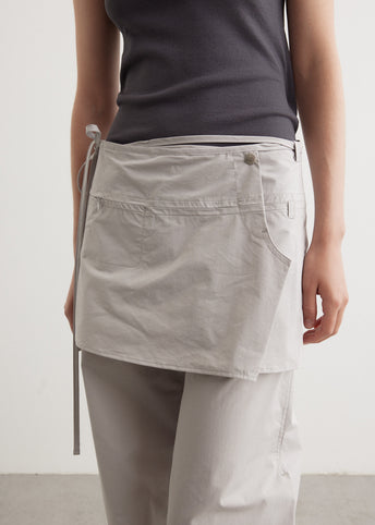 Layered Wrap Skirt Pants