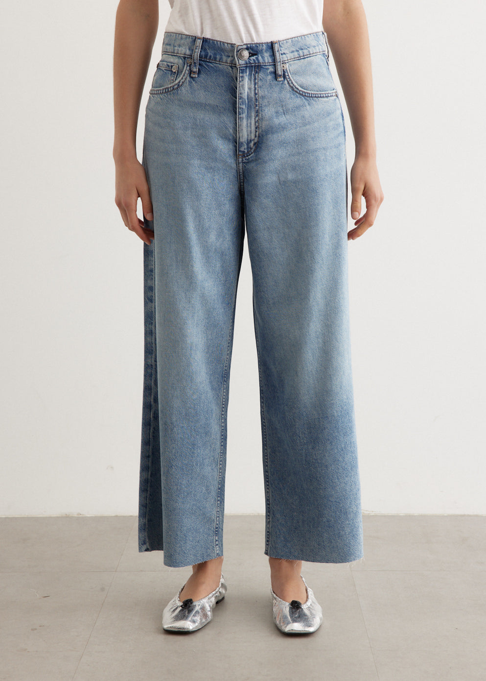Rag & Bone - Featherweight Andi Wide Leg Jeans - Jean,Specials : American Fashion Style Bags On Sale
