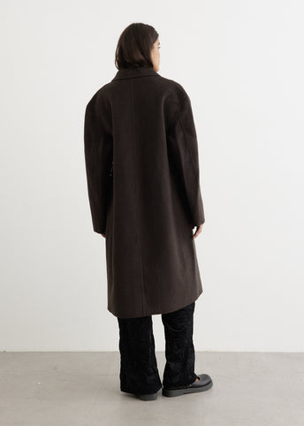 Onessa Double-Breasted Textured Coat