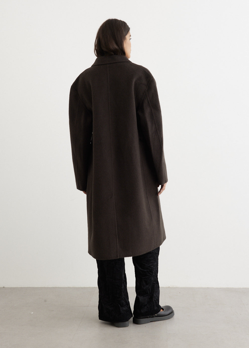 Onessa Double-Breasted Textured Coat